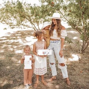 Bohme smocked floral crop top